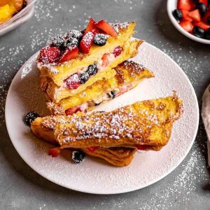 French Toast (Strawberries, Custard & Berry Compote)