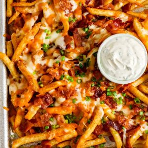 Topped Fries - Bacon, Cheese & Garlic
