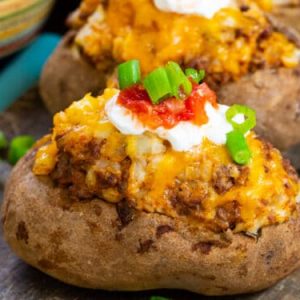 Jacket Potato - Taco Mince, Sauce & Cheese