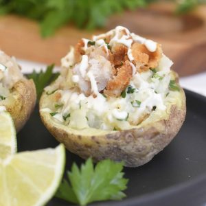 Gluten Free - Pan Fried Fish with Jacket Potato & Salad